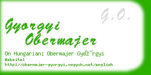 gyorgyi obermajer business card